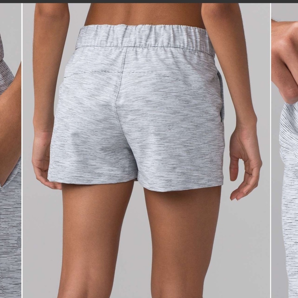 lululemon athletica Women's On The Fly Short - Light Gray Size 8 - Picture 4 of 8